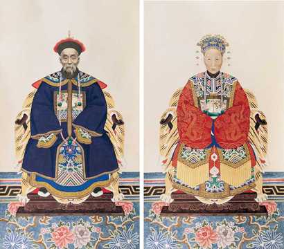 佚名 祖宗像 立轴